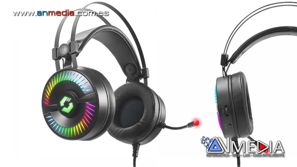 Auriculares para juegos con una espectacular iluminación RGB y vibración – QUYRE RGB 7.1 BLACK