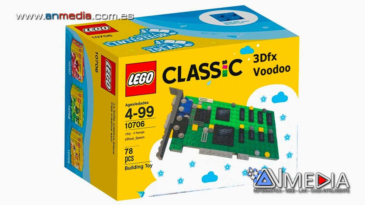 Puedes ayudar a hacer realidad esta tarjeta gráfica Lego 3Dfx Voodoo 3D